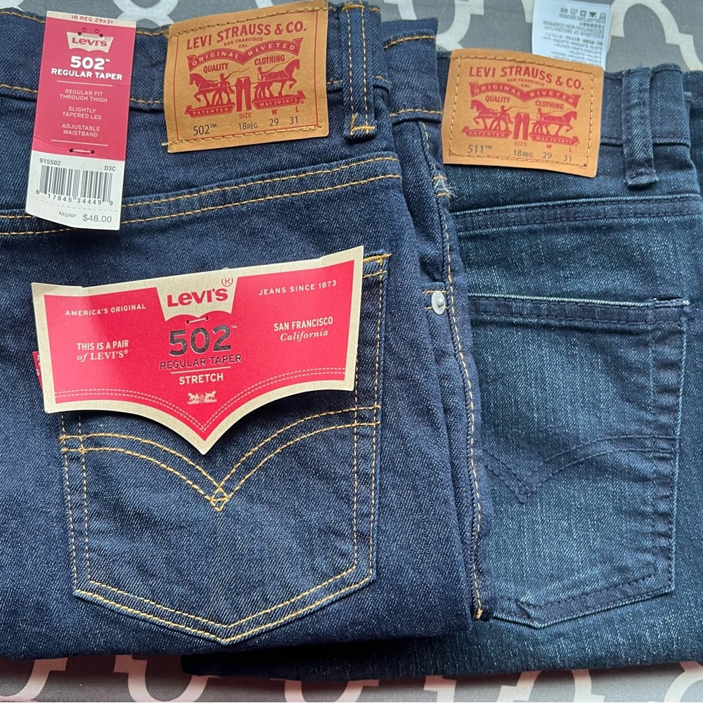 Levi's Blue Slim Jeans Classic Denim